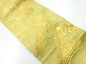 リサイクル　松鶴模様織出し袋帯